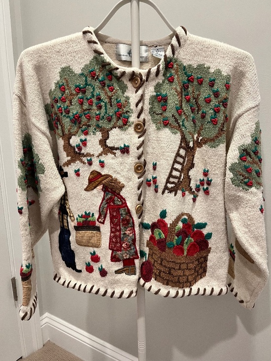 Design Options Sweaters - Apple Harvest cardigan sweater - Vintage